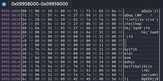 Image 5 is a screenshot of the V3G4’s initialization of an encrypted string table.