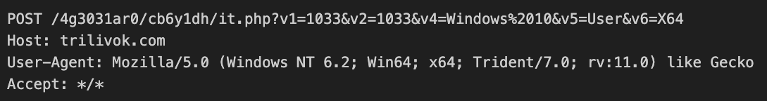 Image 6 is a screenshot of a HTTP/S POST. It includes the host and the user agent.
