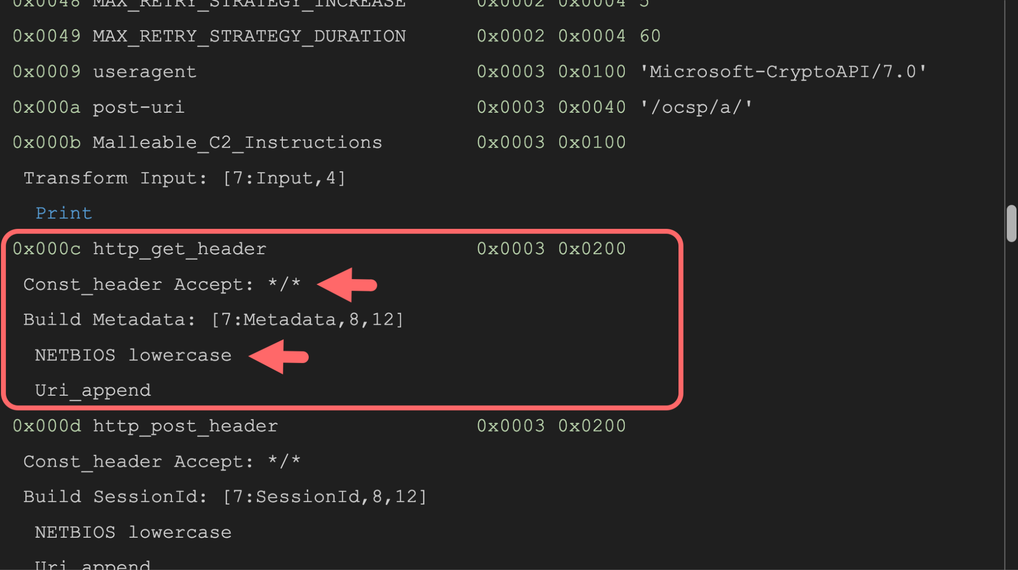 Image 1 is a screenshot of Python script. Red arrows point to the header section.